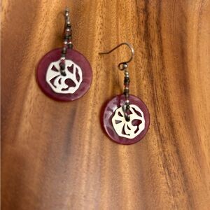 Elegant Silpada Pink and Silver Earrings